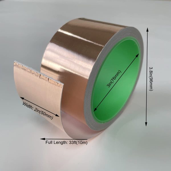 Amerthing Copper Foil Tape Conductive Adhesive EMI Shielding-1