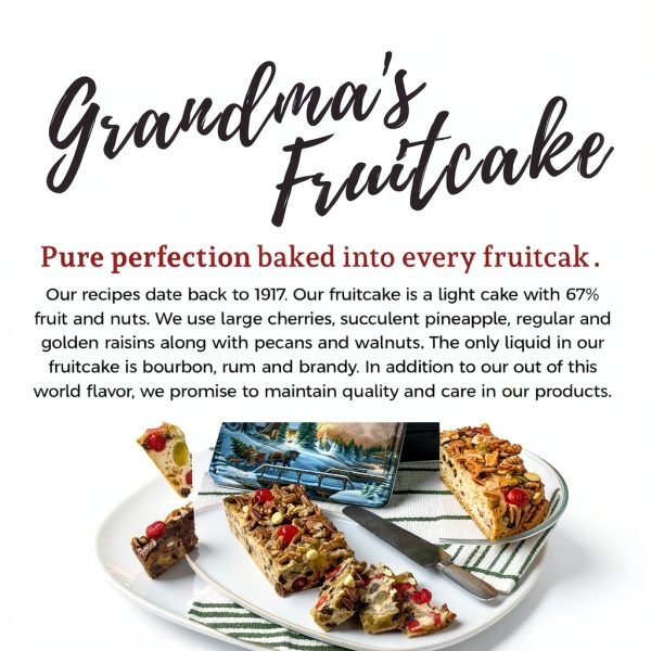 Beatrice Bakery Fruitcake with Rum Flavor Holiday Dessert-3