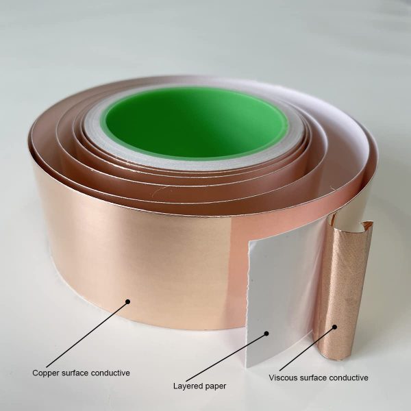 Amerthing Copper Foil Tape Conductive Adhesive EMI Shielding-2