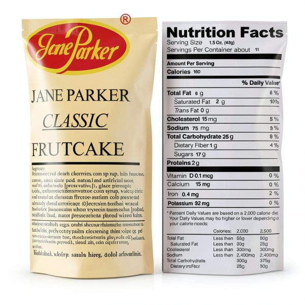 Jane Parker Fruit Cake Original Recipe Fruit Nuts-1