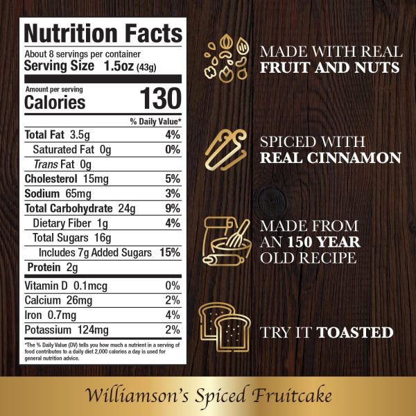 Spiced Fruitcake Williamson's Fresh Gourmet Treat-1