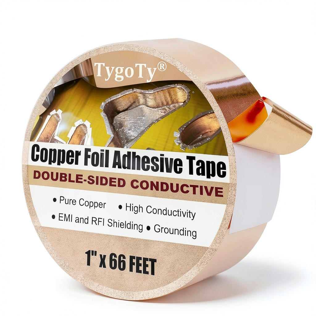 TygoTy copper foil tape applied to a circuit board
