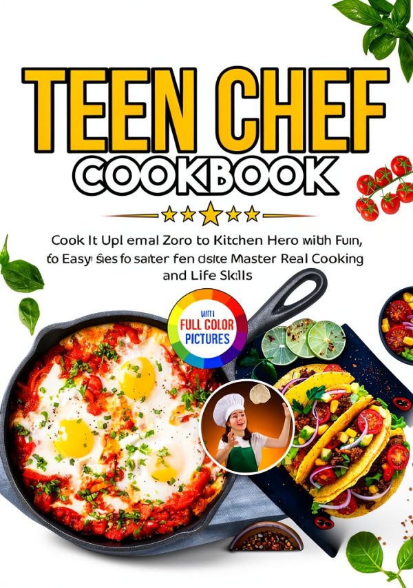 Teen Cooking eBook by Brand – 200 Page Interactive Cookbook-0