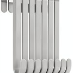 Over The Door Hooks 8 Pack White by Optish Industrial Door Hanger-0