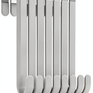 Over The Door Hooks 8 Pack White by Optish Industrial Door Hanger-0