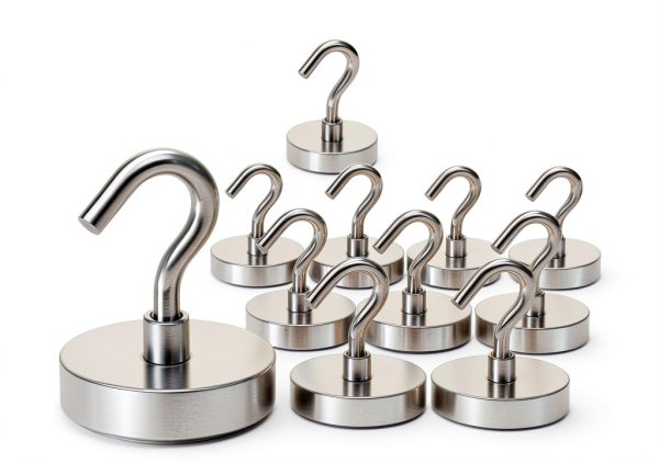 Magnetic Hooks MIKEDE 10 Pack Heavy Duty 85lb Capacity Silver-0