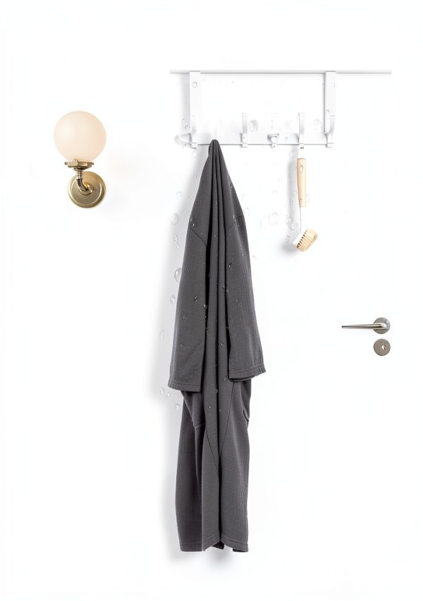 Over The Door Hooks, White Coat Rack for Bathroom & Dorms, 12 Hooks-6
