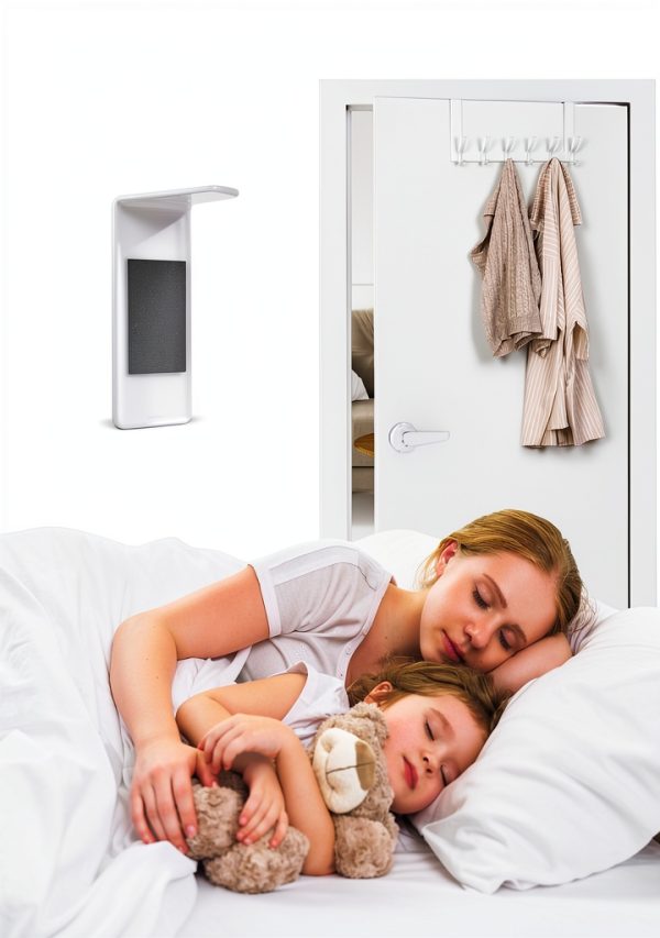 Over The Door Hooks, White Coat Rack for Bathroom & Dorms, 12 Hooks-2
